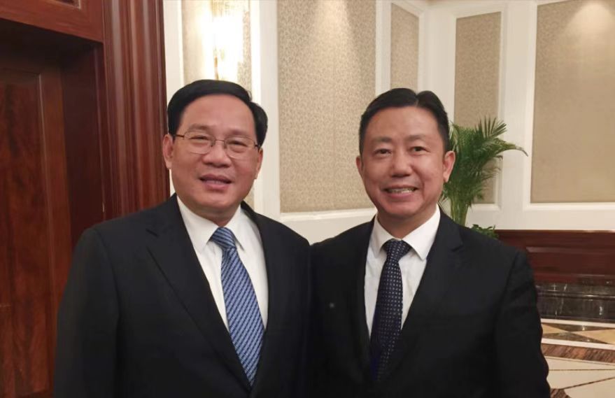 中央政治局常委、国务院总理李强与周海江合影
